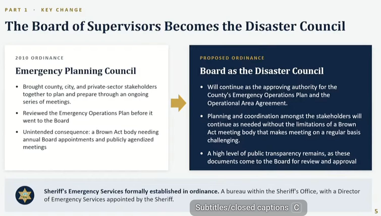 Emergency Powers Ordinance Operational Agreement OK’d