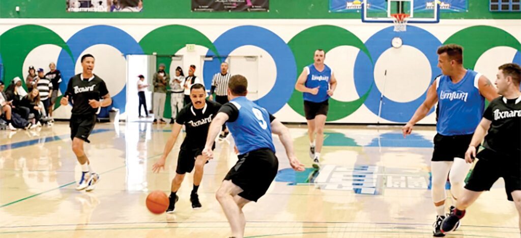 On the court