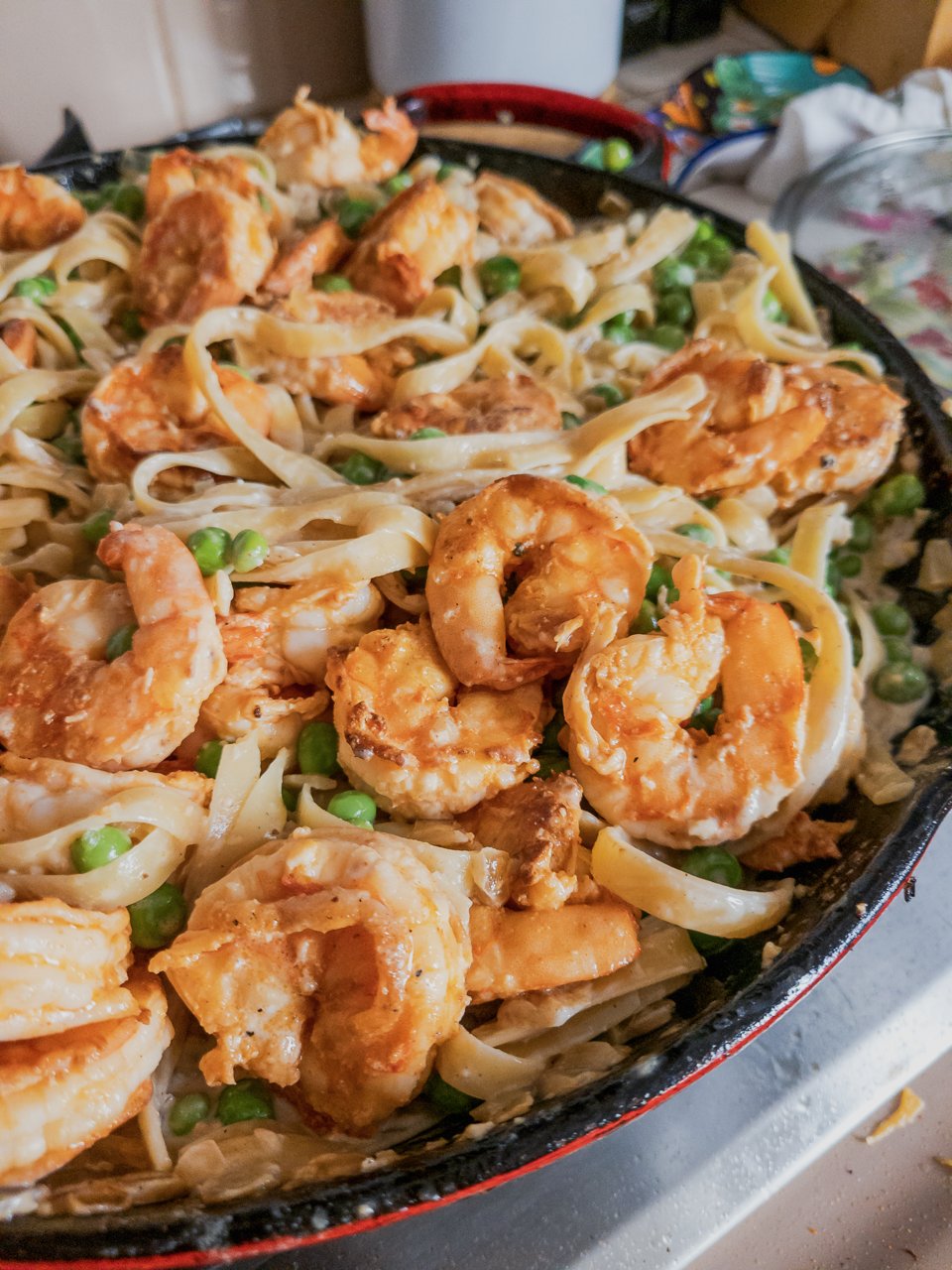 Creamy Shrimp Fettuccine